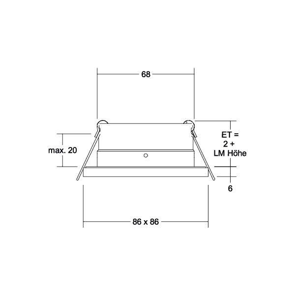 Einbaumodul quadratisch 37006420