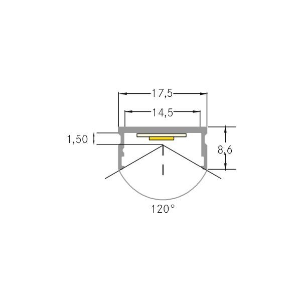 LED-Anbauprofil 53604080