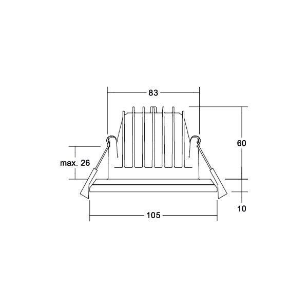 LED-Einbaudownlight 230V 39339183