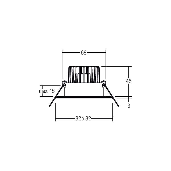 LED-Einbaudownlight 230V 39476073