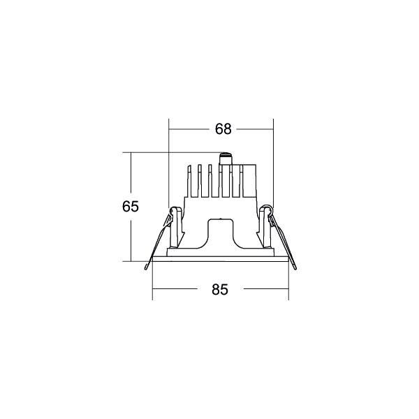 LED-Einbaudownlight 230V 40611165DA