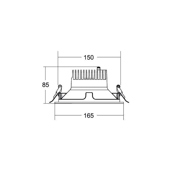 LED-Einbaudownlight 230V 40613165DA