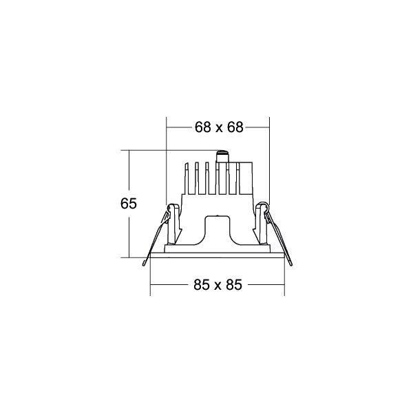 LED-Einbaudownlight 230V 40641185DA