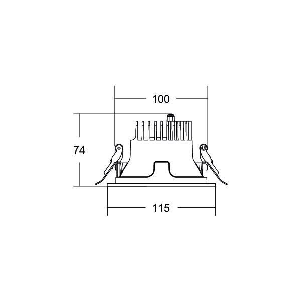 LED-Einbaudownlight 230V 41612175