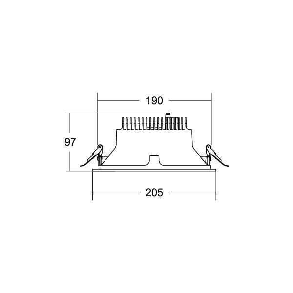 LED-Einbaudownlight 230V 41614185DA