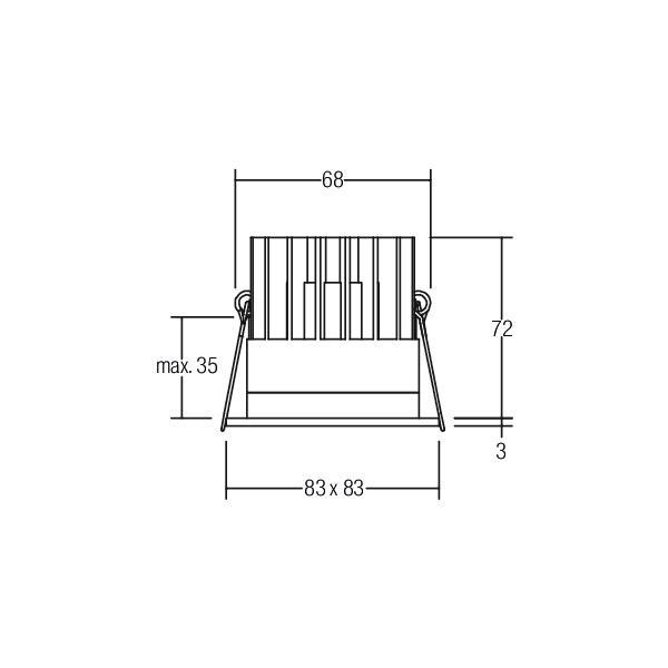 LED-Einbaudownlight 350 mA 12036183DW