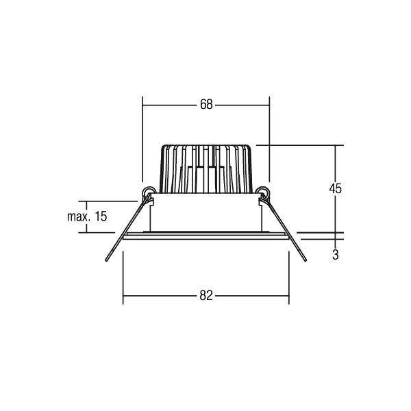 LED-Einbauleuchte 350mA 13004223