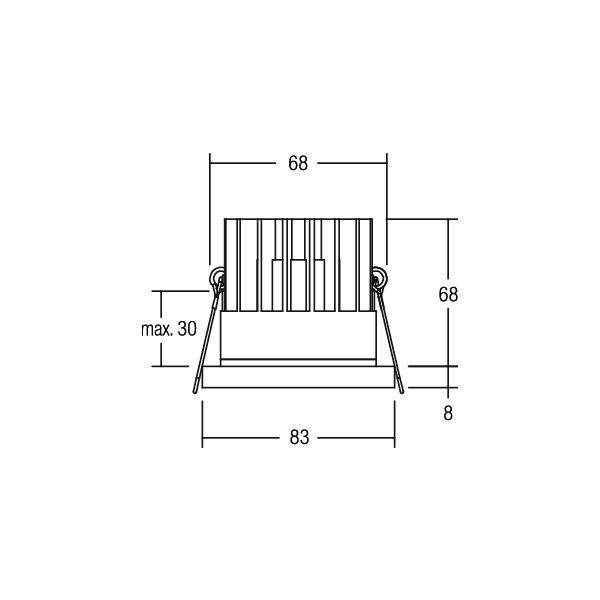 LED-Einbauleuchte 500mA 12270183