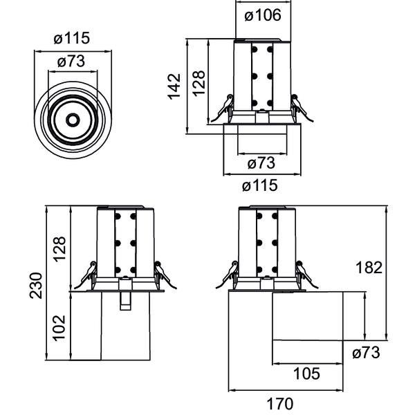 LED-Einbaurichtstrahler 88755175DA