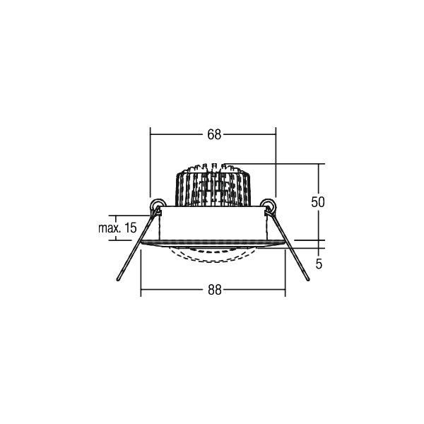 LED-Einbaustrahler 230V 38141153