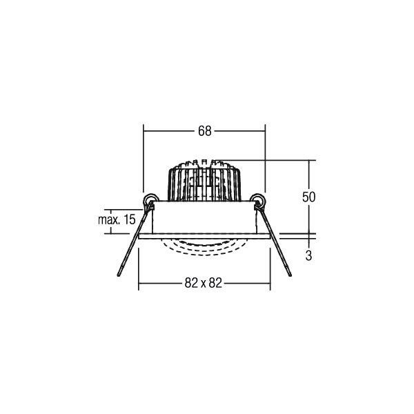 LED-Einbaustrahler 230V 38144253