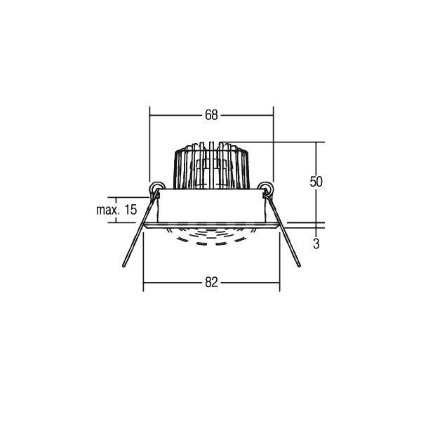 LED-Einbaustrahler 230V 38187253