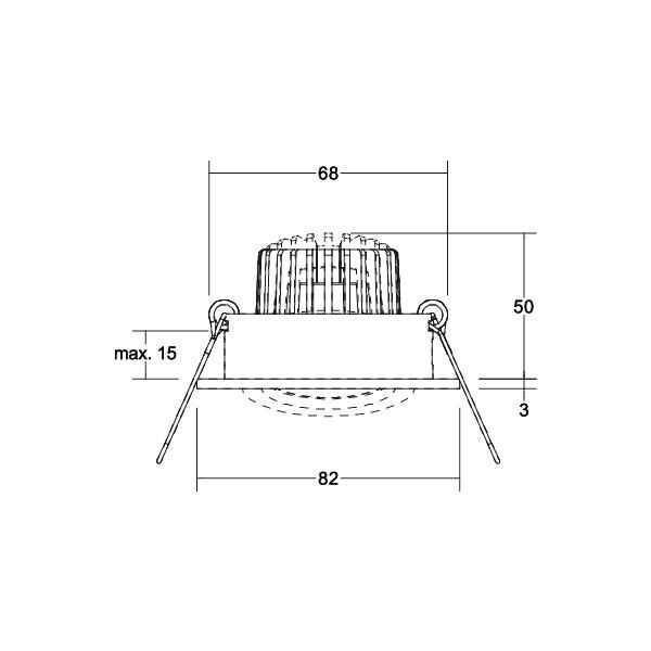 LED-Einbaustrahler 230V 39143073