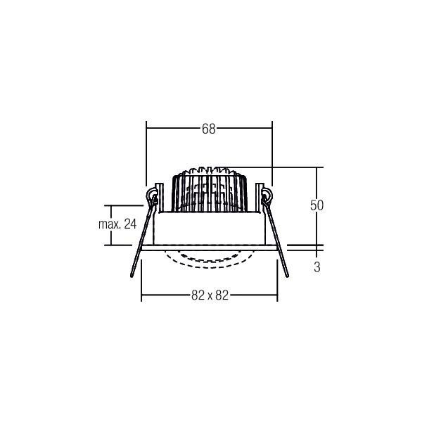 LED-Einbaustrahler 230V 39355073