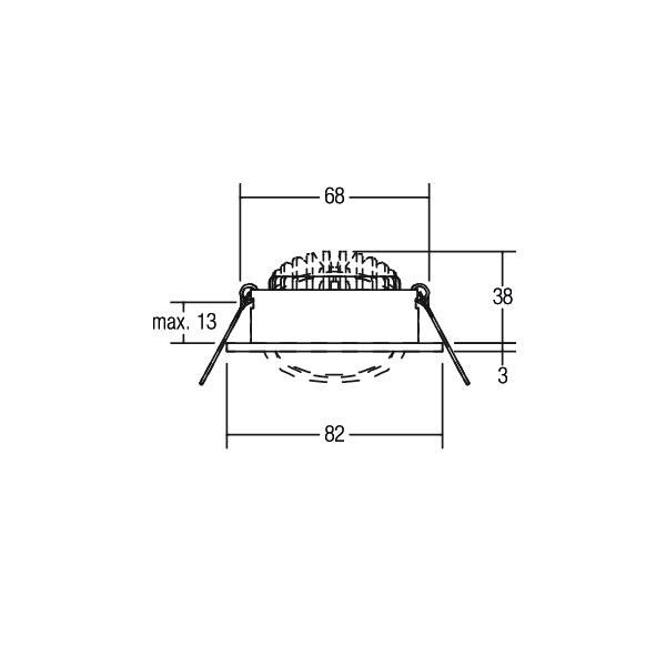 LED-Einbaustrahler 230V 39361083
