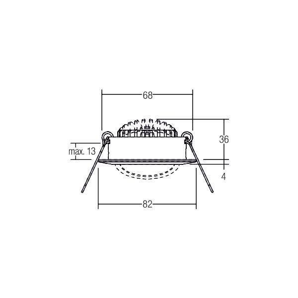 LED-Einbaustrahler 230V 41463023