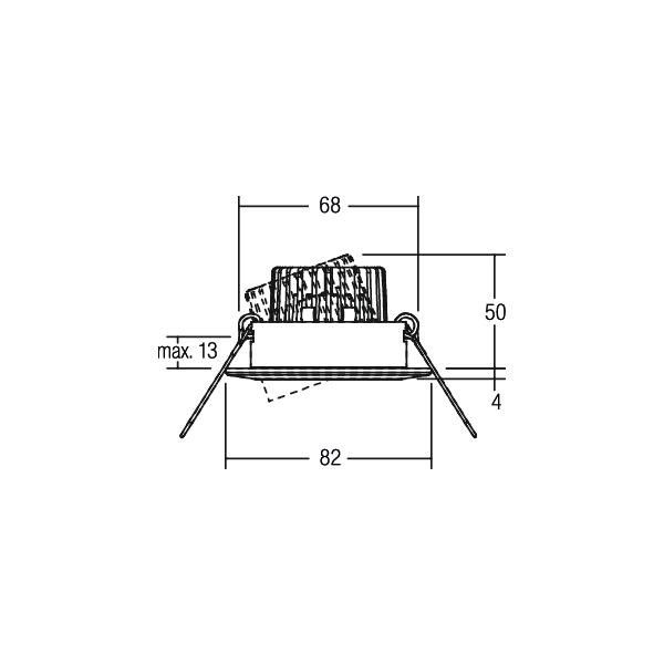 LED-Einbaustrahler 350mA 38303073