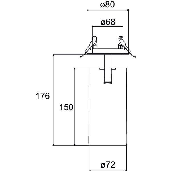 LED-Halbeinbau-Strahler 88802183DA