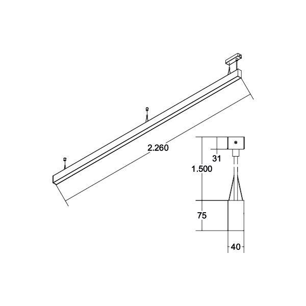LED-Pendel-Profilleuchte 77244084