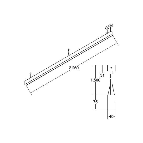 LED-Pendel-Profilleuchte 77354694