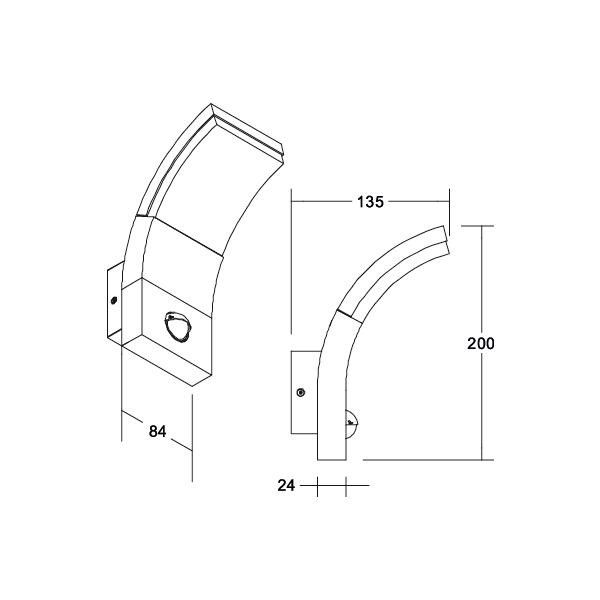 LED-Wandanbauleuchte 65111103