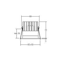 LED-Einbaudownlight 350 mA 12036183DW