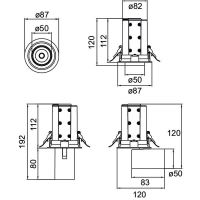 LED-Einbaurichtstrahler 88734164DA