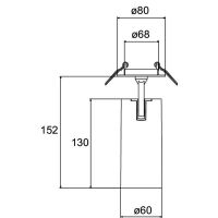 LED-Halbeinbau-Strahler 88792183DA