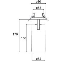 LED-Halbeinbau-Strahler 88804175DA