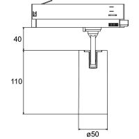 LED-Schienenstrahler 230V 88704185DA