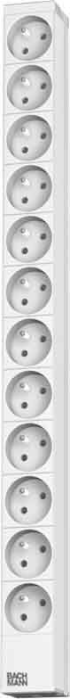 ALU Steckdosenleiste 12f. 333.831