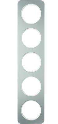 Rahmen 5-fach 10152204 edelstahl schwarz glänzend