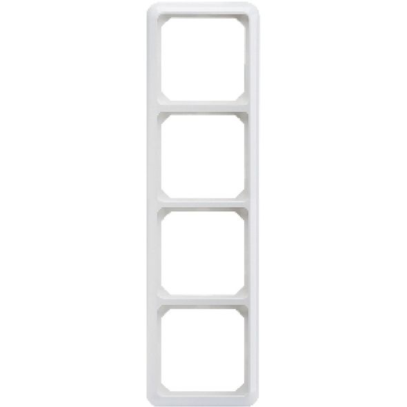 Rahmen 4-fach reinweiss 224404