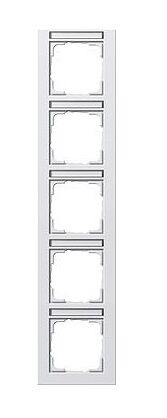 System 55 E2 5-fach Rahmen reinweiß seidenmatt 111522