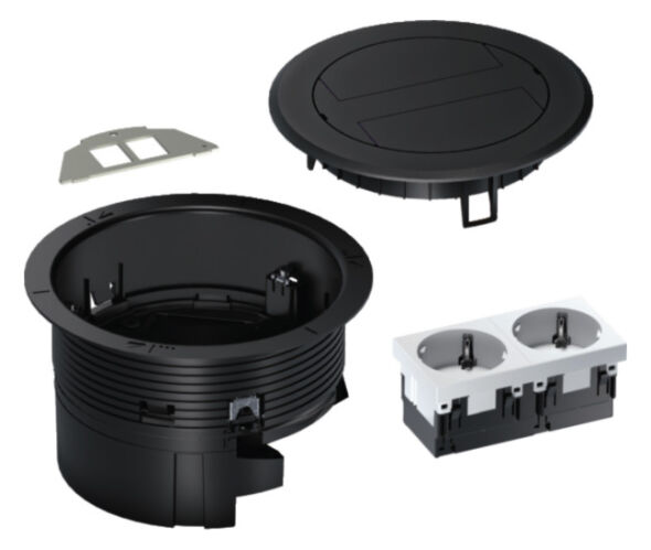 Installationsdose R02 BSR02D03 2x SchuKo + Keystone