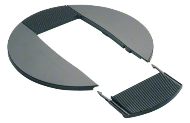 Rosette lackiert aluminium natur DAC280 LAN f. Deckenanschlusssäule