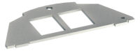 Montageplatte BSM012 edelstahl Typ 01 Keystone 19,3x14,8 zweifach