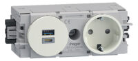Steckdose 1-fach GS16009016 m. USB-Charger A+C 15W
