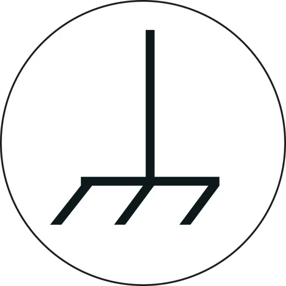 Leiterkennzeichen Masse weiß-schwarz Folie mit Oberflächenschutz d=12,5 mm 12 St./Bogen