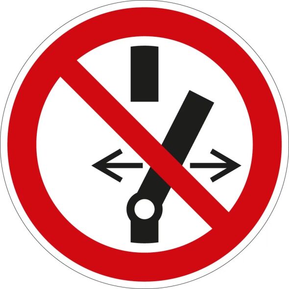 Verbotsschild Schalten verboten Piktogramm P031 nach Folie selbstklebend d=50 mm 10 St./Bogen