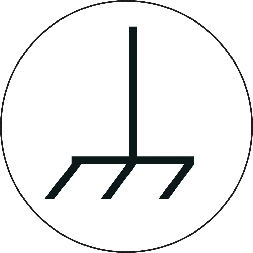 Leiterkennzeichen Masse weiß-schwarz Folie mit Oberflächenschutz d=12,5 mm 12 St./Bogen