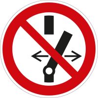 Verbotsschild Schalten verboten Piktogramm P031 nach Folie selbstklebend d=50 mm 10 St./Bogen