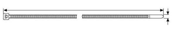Kabelbinder UB150B-N 3,5x150mm natur