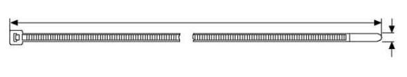 Kabelbinder UB200C-N 4,6x200mm natur