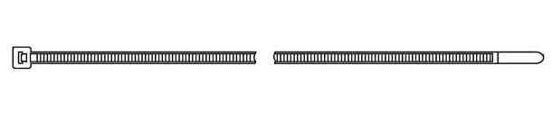 Kabelbinder UB 1 2,5x100mm schwarz