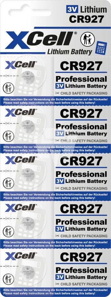 Knopfzelle Lithium 3V XCR927 (5er)