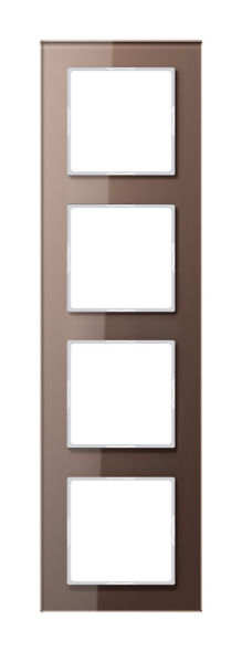 Glasrahmen 4-fach AC 584 GL MO mokka 