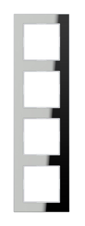 Glasrahmen 4-fach AC 584 GL SI silber verspiegelt 