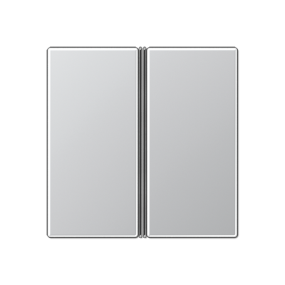 Tastensatz 2-fach A 402 TSA AL aluminium