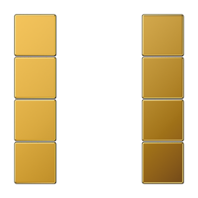Tastensatz 4-fach GO 2504 TSA goldfarben
